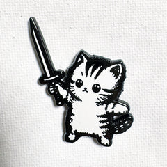 Sword Kitty Pin