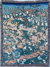 Kyosai Fashionable Battle Of The Frogs Blanket