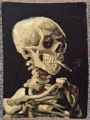 Van Gogh Skull Blanket