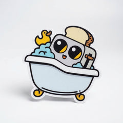 Toaster Bath Sticker