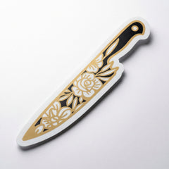 Giant Floral Knife Sticker