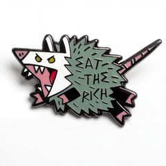 Eat The Rich Enamel Pin