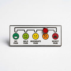 Pain Scale Deluxe Pin