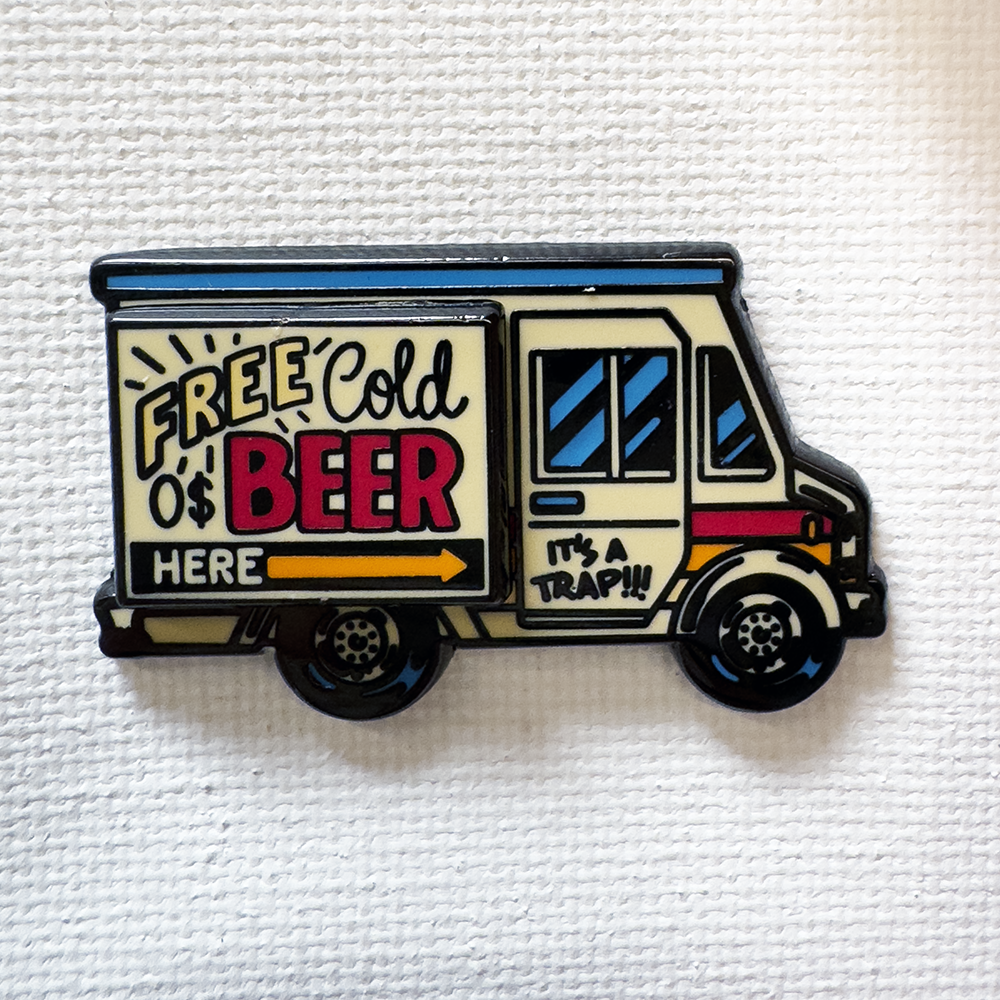 Beer Truck Deluxe Pin