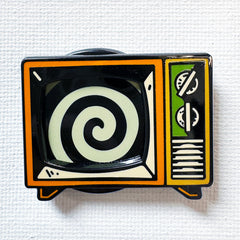 Spinning Hypno TV Deluxe Pin