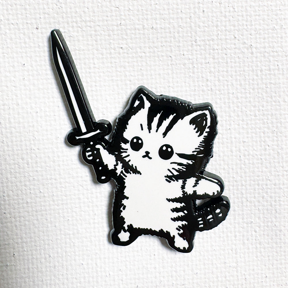 Sword Kitty Pin