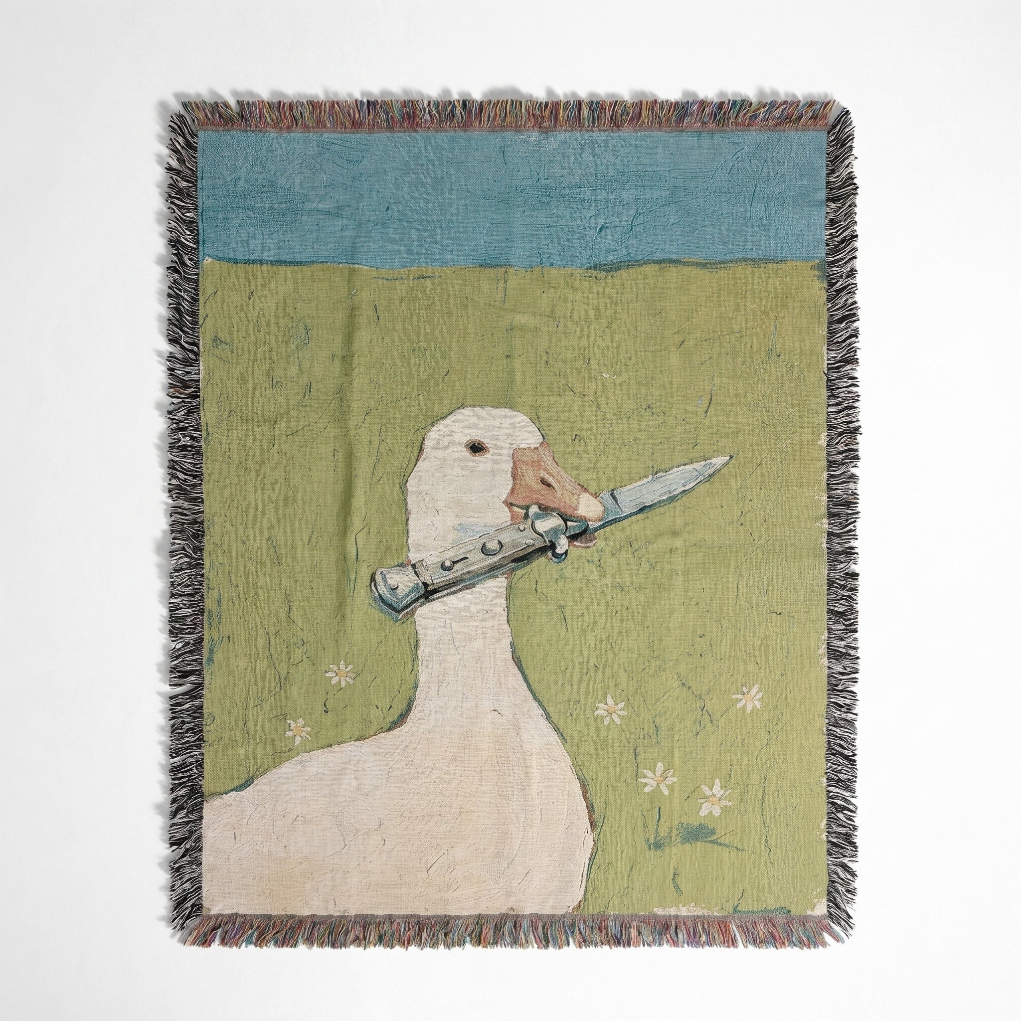 Knife Goose Blanket