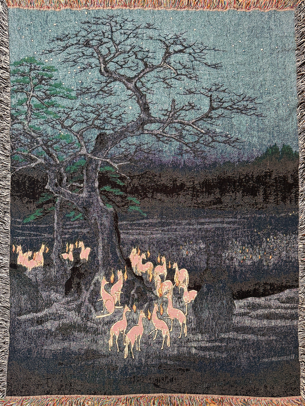 Foxfires At The Changing Tree Blanket