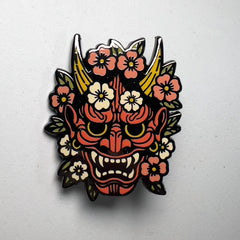 Floral Hannya Pin