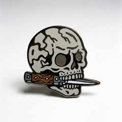 Trad Tattoo Skull Pin