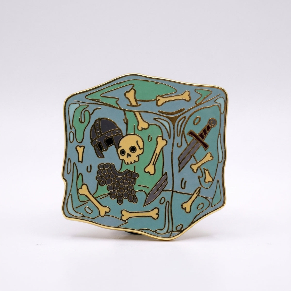 Gelatinous Cube Pin