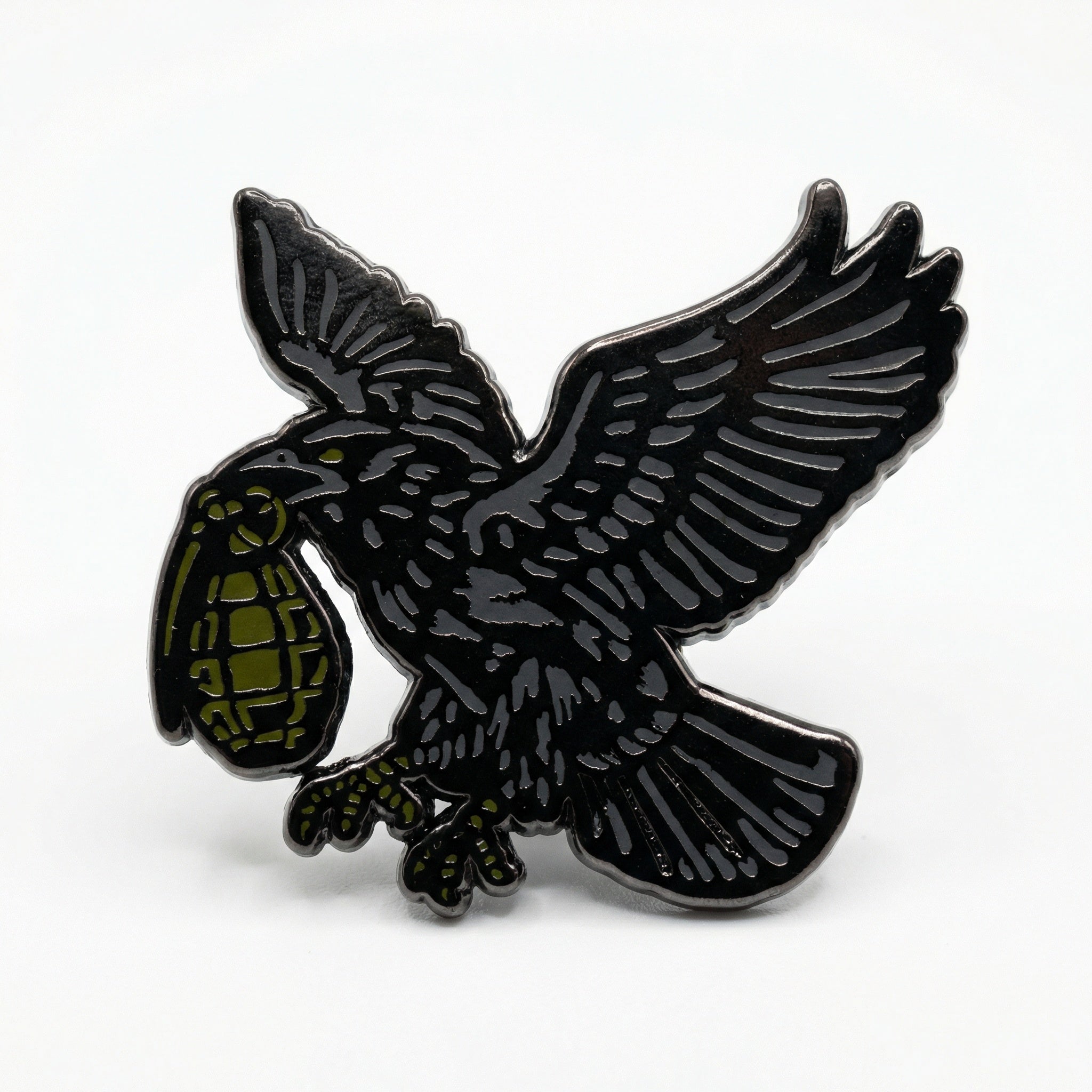 Grenade Crow Pin