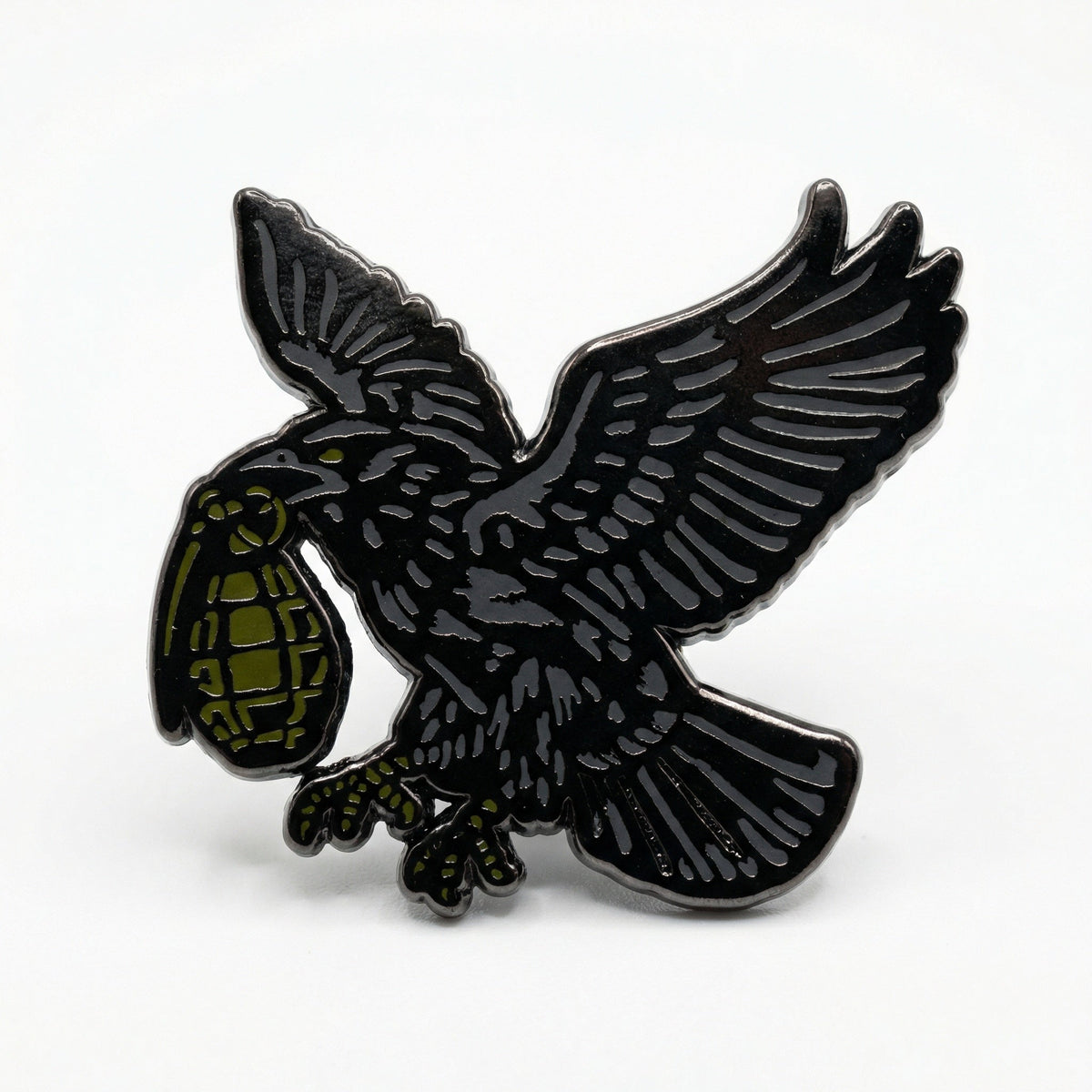 Grenade Crow Pin