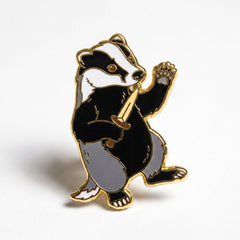 Knife Badger Pin