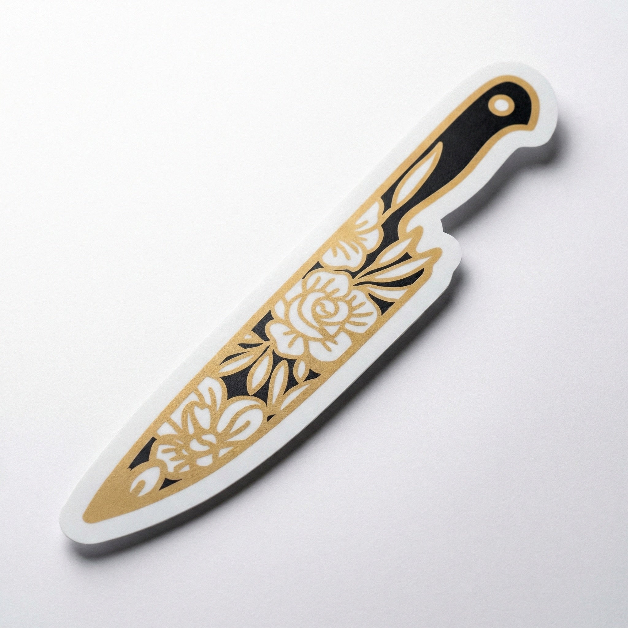 Giant Floral Knife Sticker