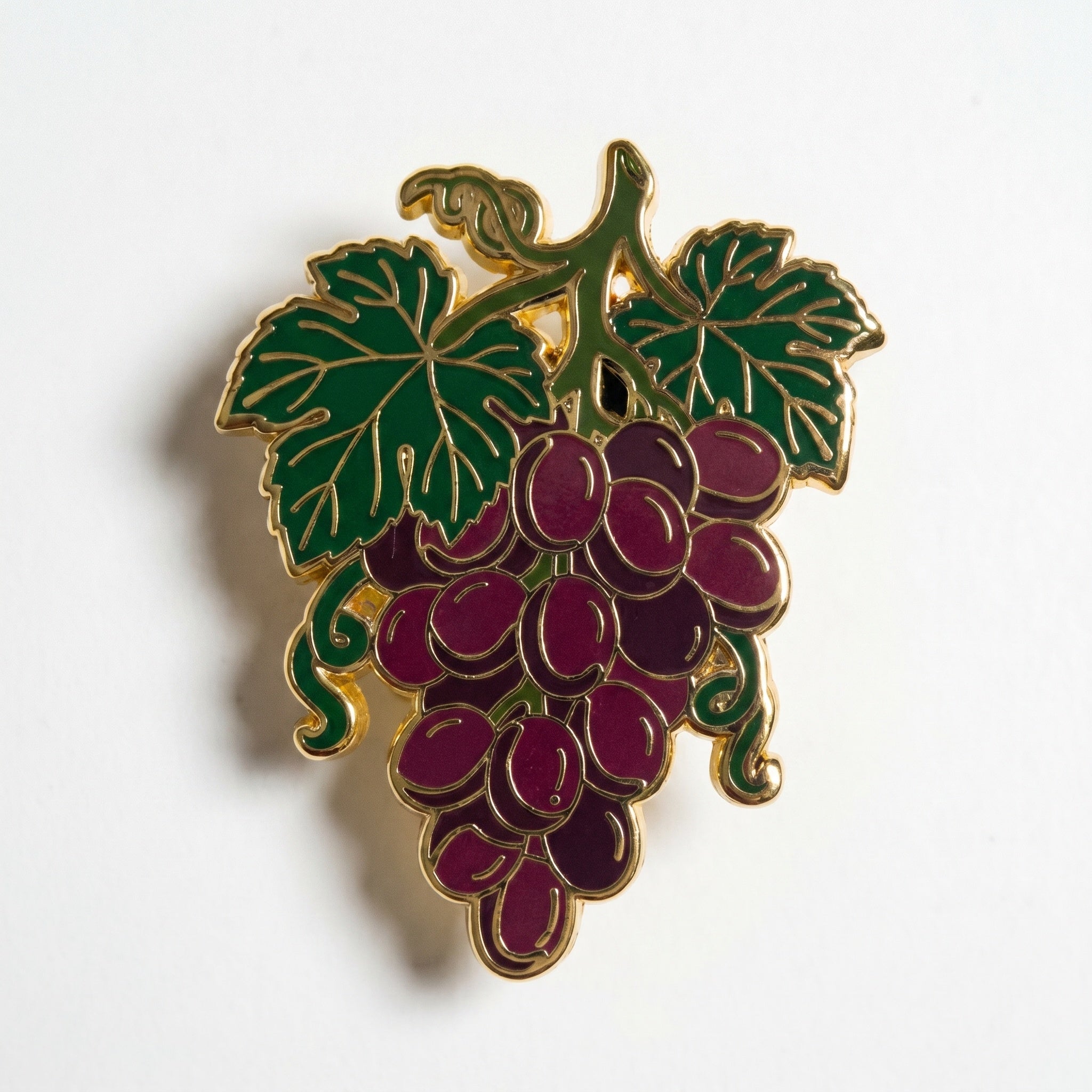 Burgundy Grapes Pin