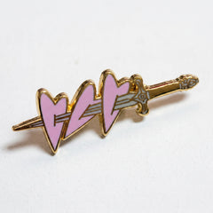 Pierced Hearts Pin