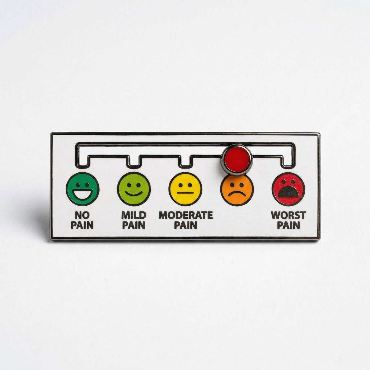 Pain Scale Deluxe Pin