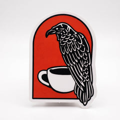 Coffee Crow Sticker