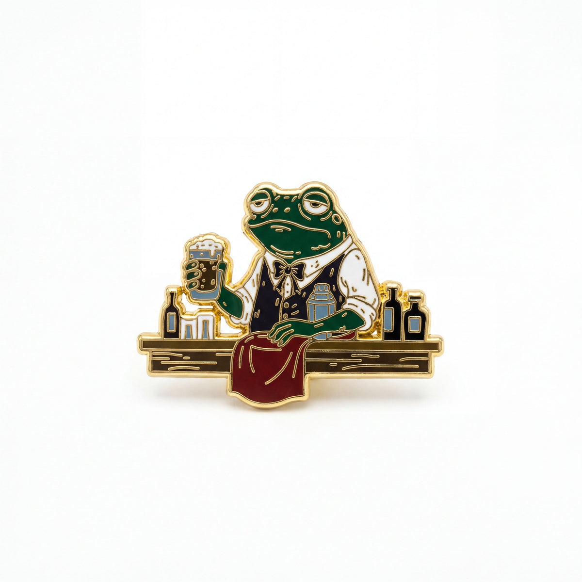 Frog Bartender Pin