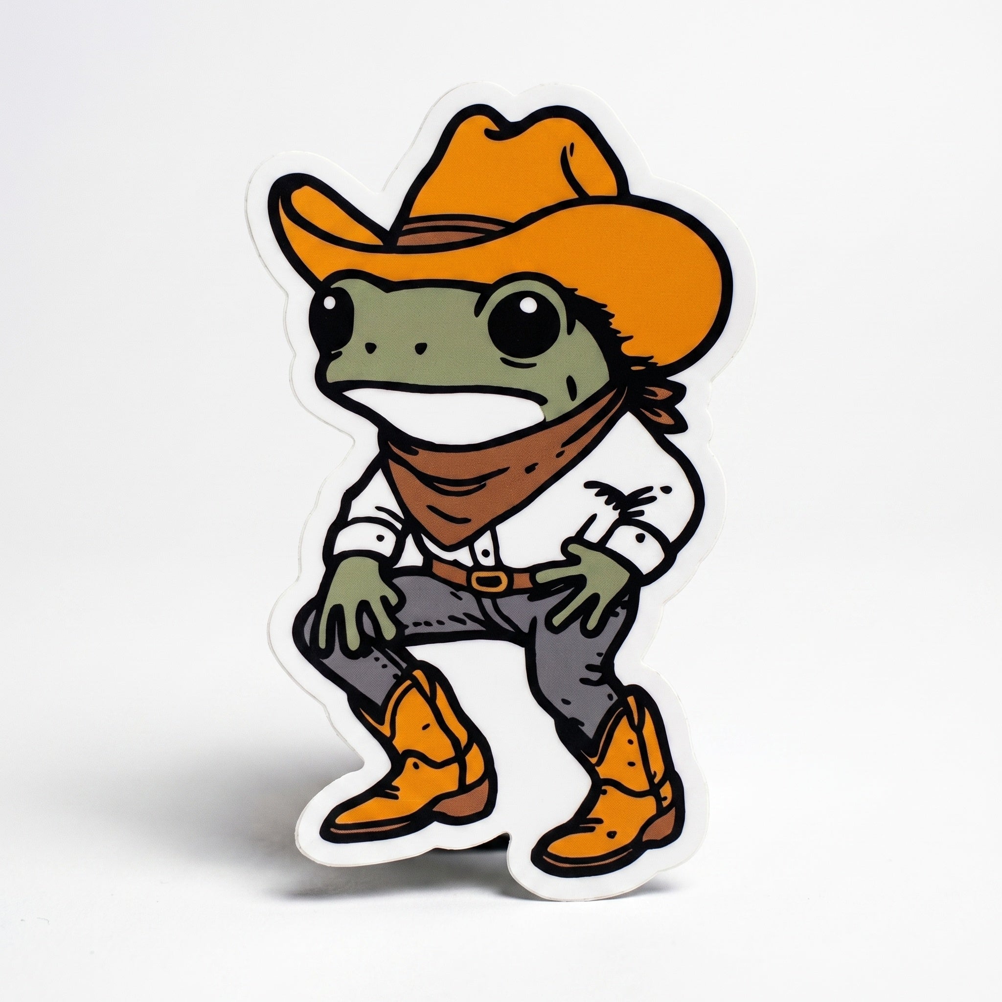 Howdy Frog Sticker